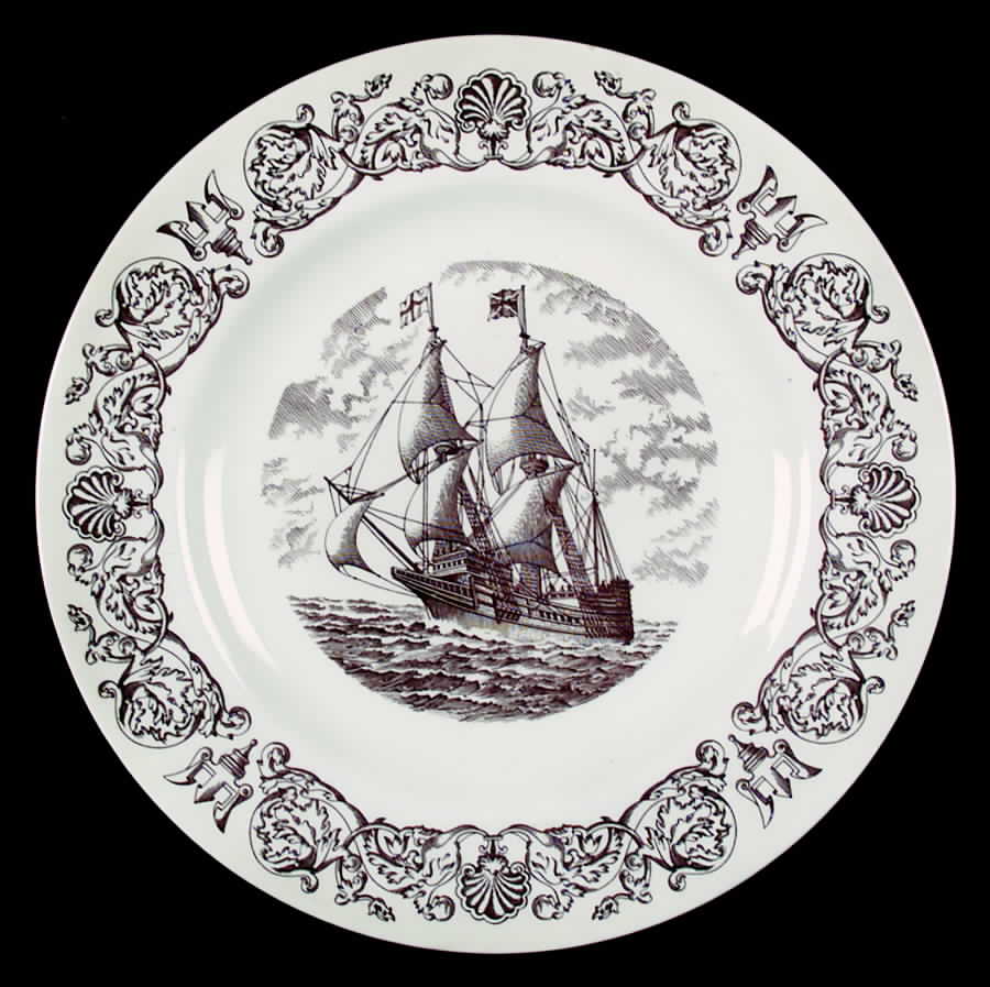 Mayflower Dinner Plate by Wedgwood-1
