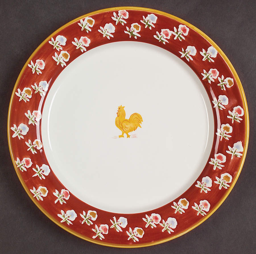 Coq A Doodle Do Salad/Dessert Plate by Waverly-1