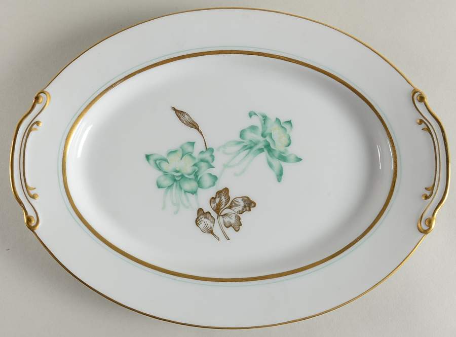 Columbine 12" Oval Serving Platter by Wentworth-1