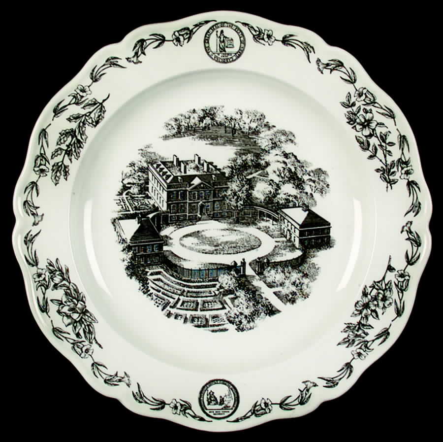 Tryon Palace (Black) Dinner Plate by Wedgwood-1