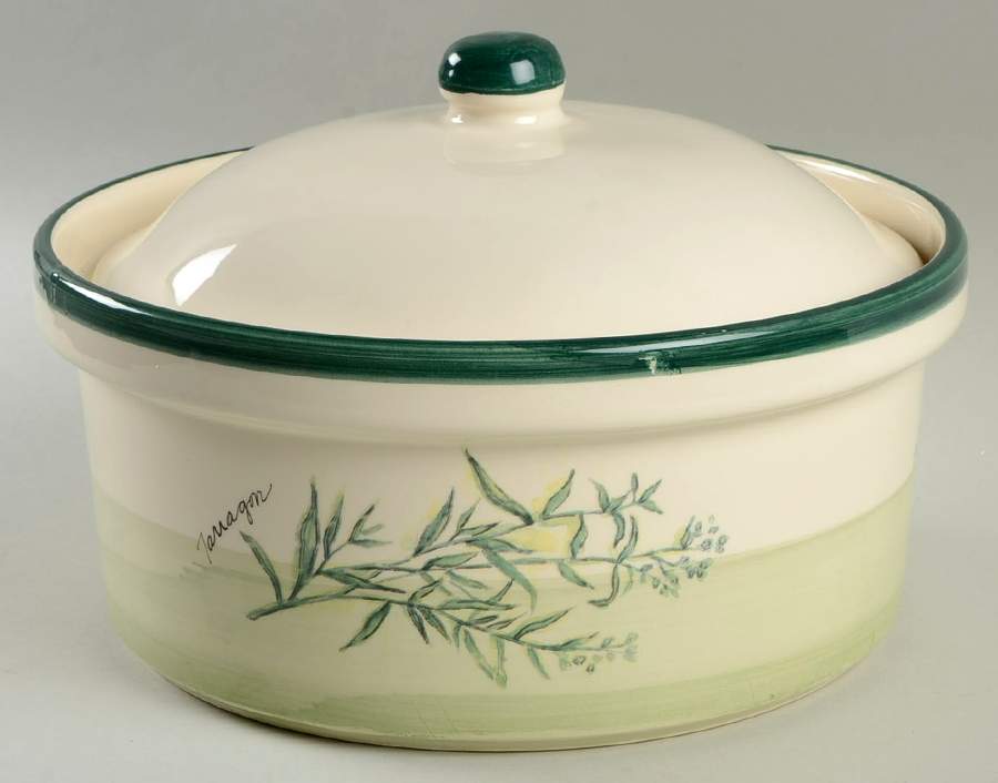Culinary Herbs 2.5 Qt Round Covered Casserole by Williams-Sonoma-1