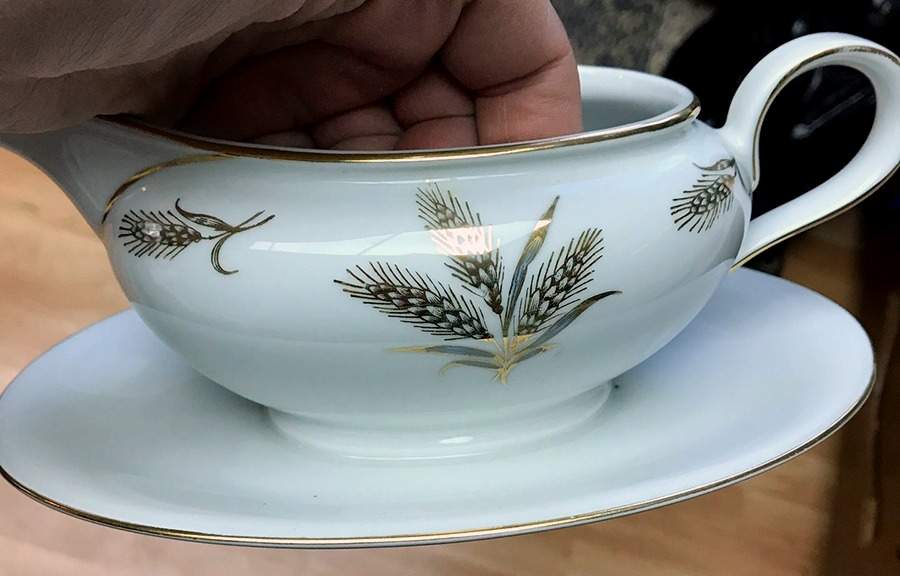 WIG639 Gravy Boat with Attached Underplate by Winterling - Bavaria-1
