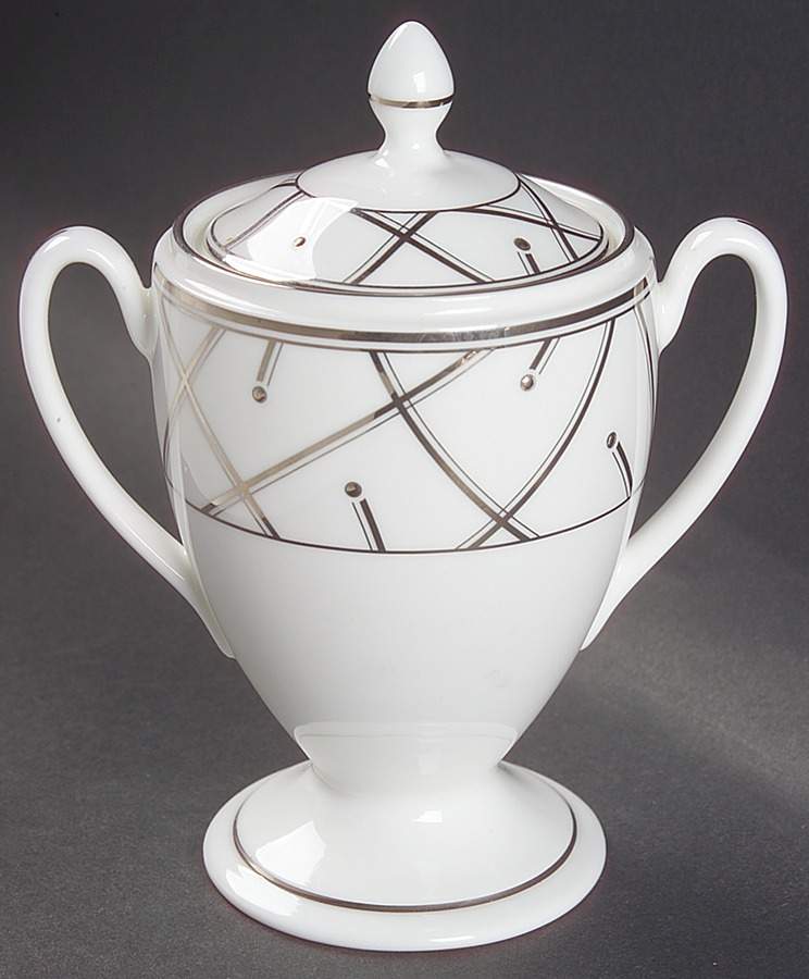 Merrill Sugar Bowl & Lid by Waterford China-1