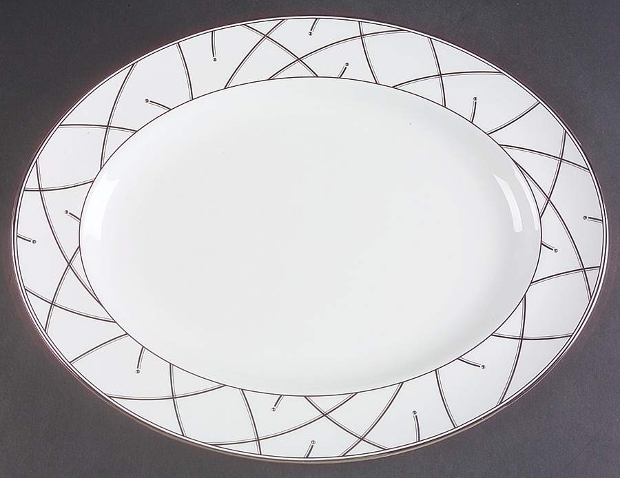 Merrill 15" Oval Serving Platter by Waterford China-1