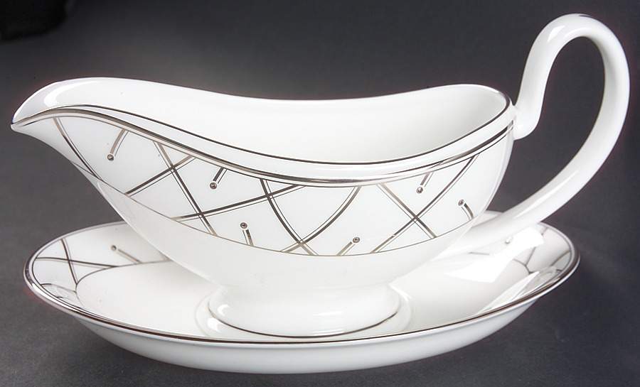 Merrill Gravy Boat & Underplate by Waterford China-1