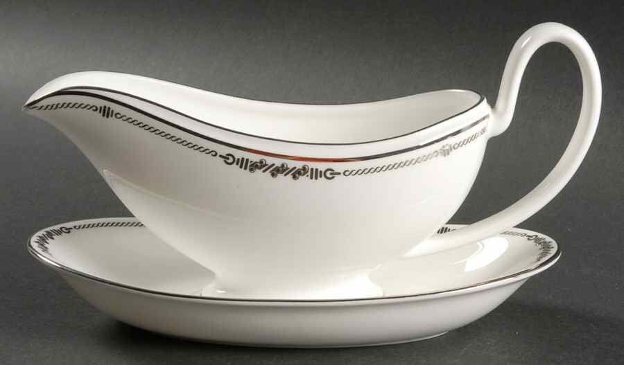 Carnegie Gravy Boat & Underplate by Waterford China-1