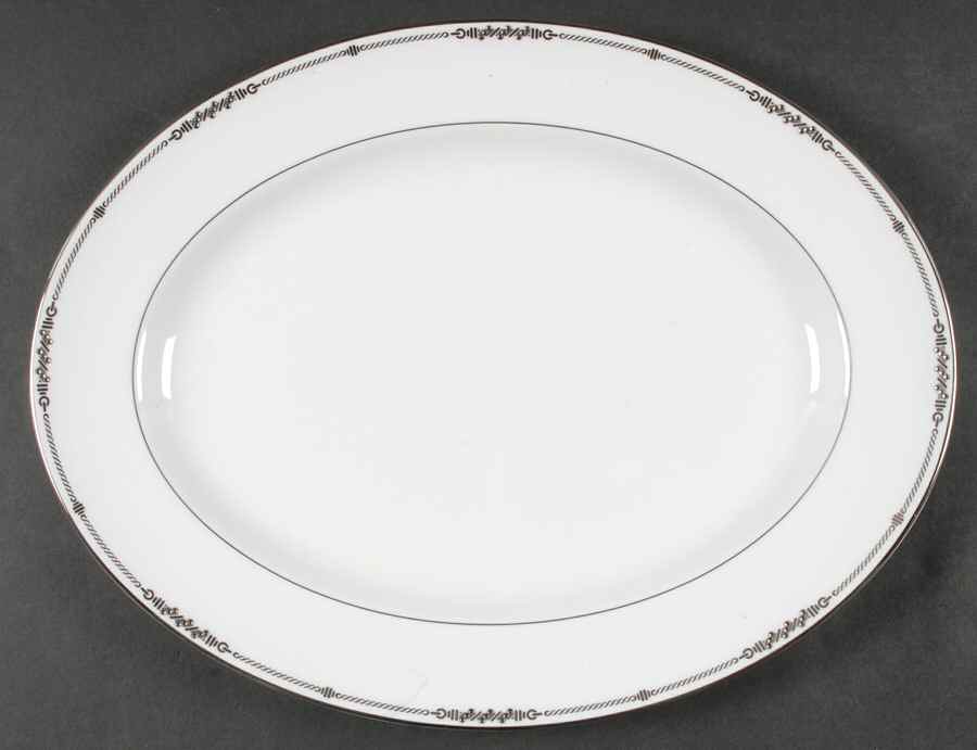 Carnegie 15" Oval Serving Platter by Waterford China-1