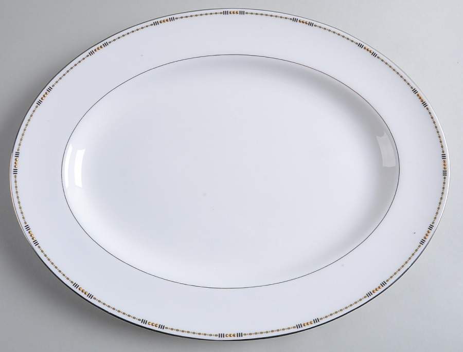 Basque 15" Oval Serving Platter by Waterford China-1