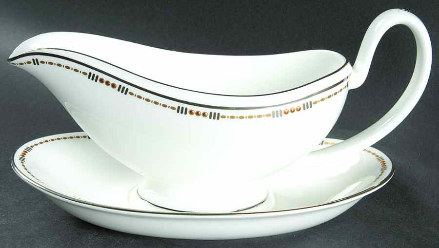 Basque Gravy Boat & Underplate by Waterford China-1