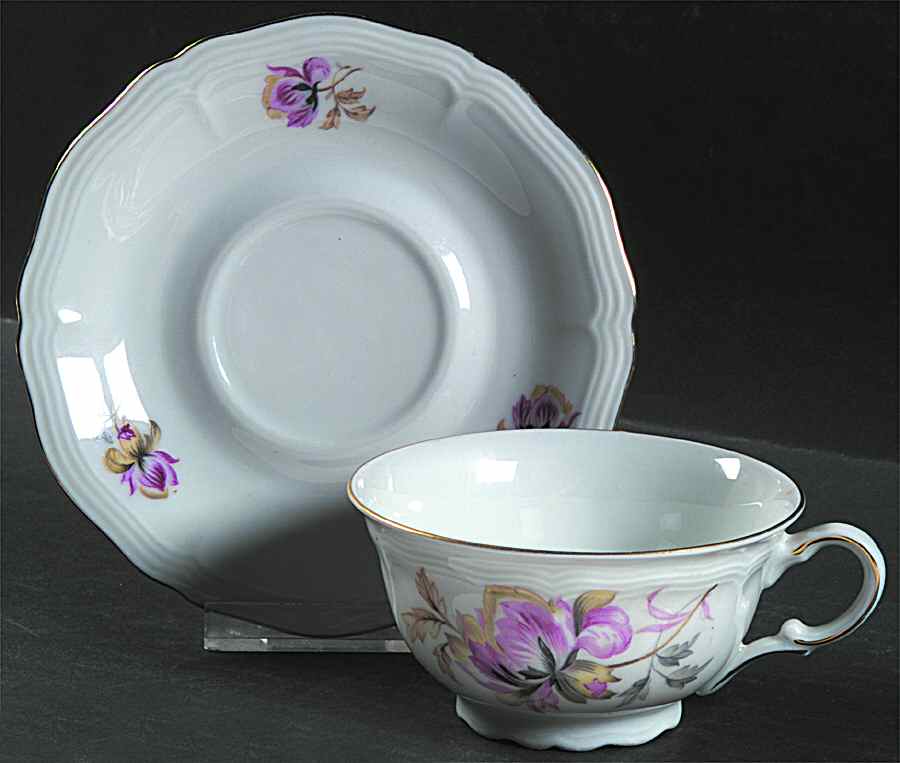 WIG645 Footed Cup & Saucer Set by Winterling - Bavaria-1