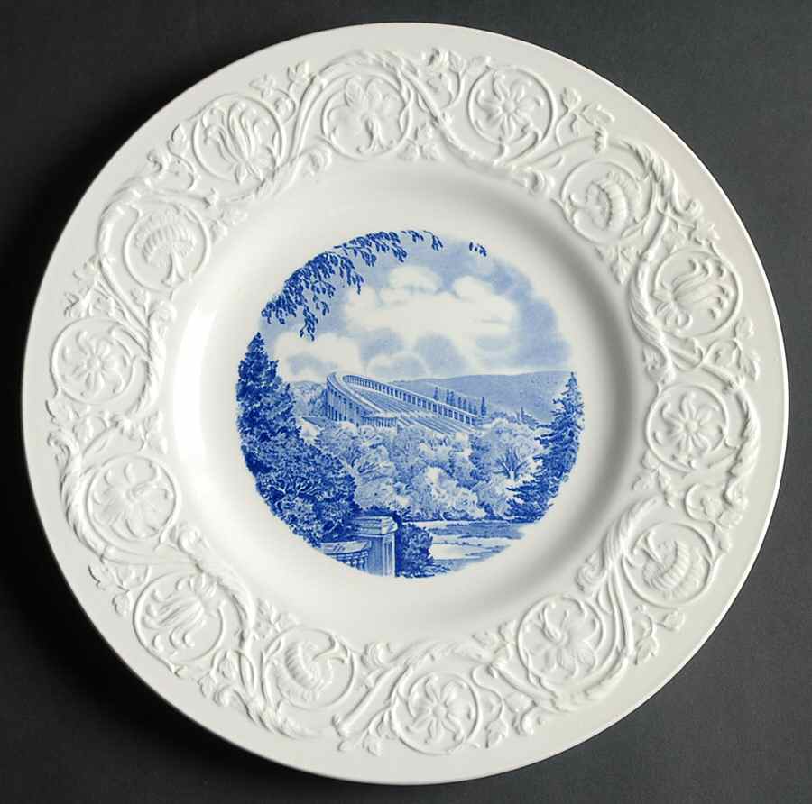Cornell University Blue (Patrician) Dinner Plate by Wedgwood-1