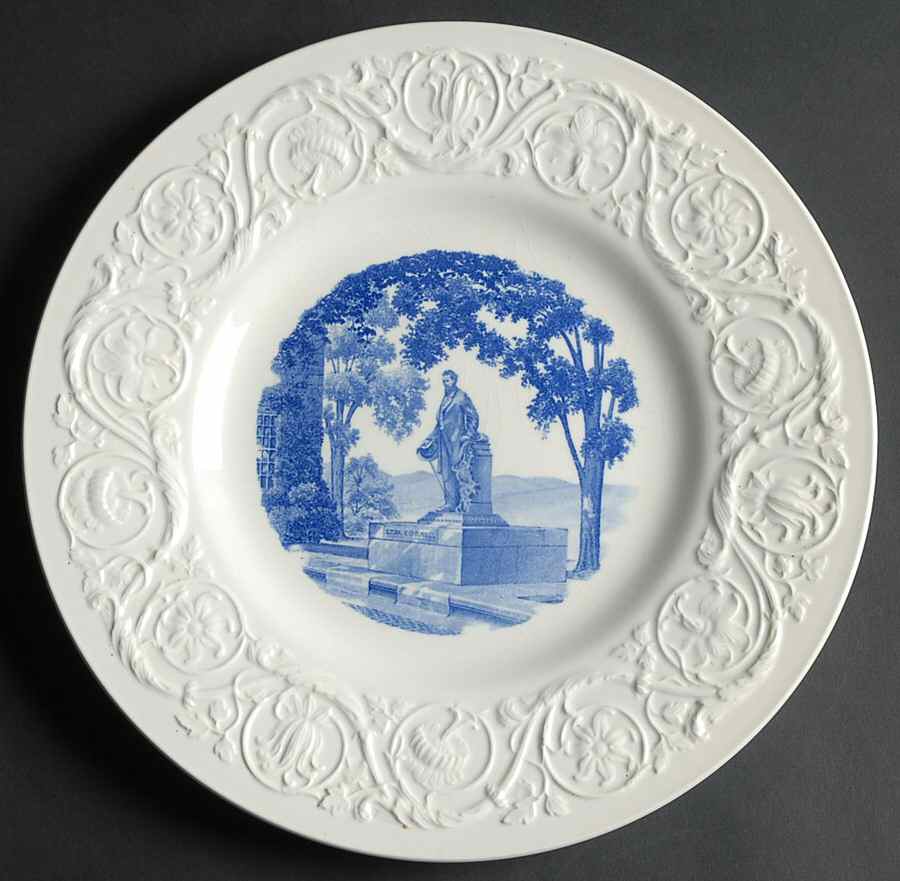 Cornell University Blue (Patrician) Dinner Plate by Wedgwood-1