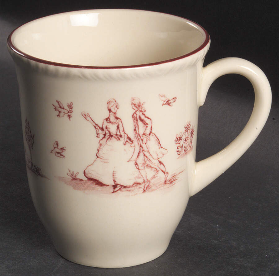 Toille De Joile Pink (Scallop) Mug by Wood & Sons-1