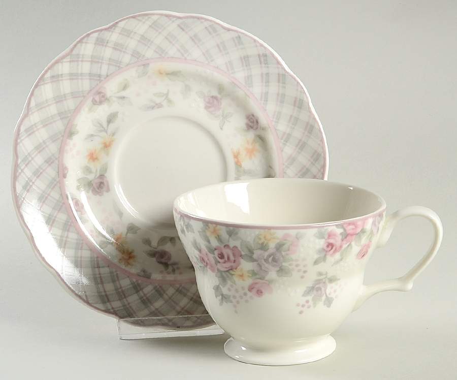 Clarise Footed Cup & Saucer Set by Westbury Court-1