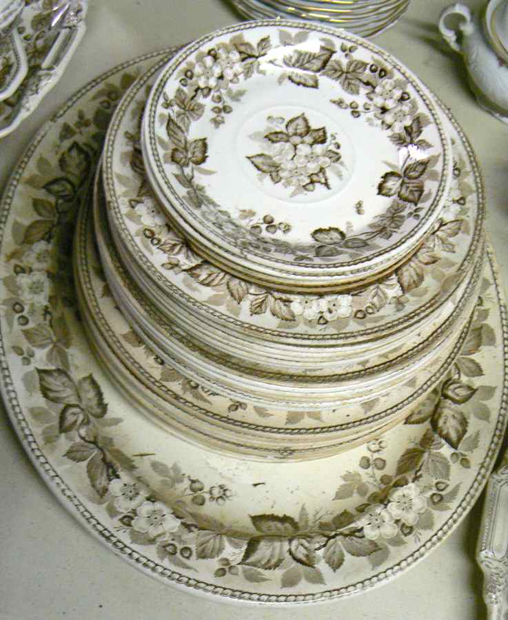 Bramble Brown (Center Design) Saucer by Wedgwood-1