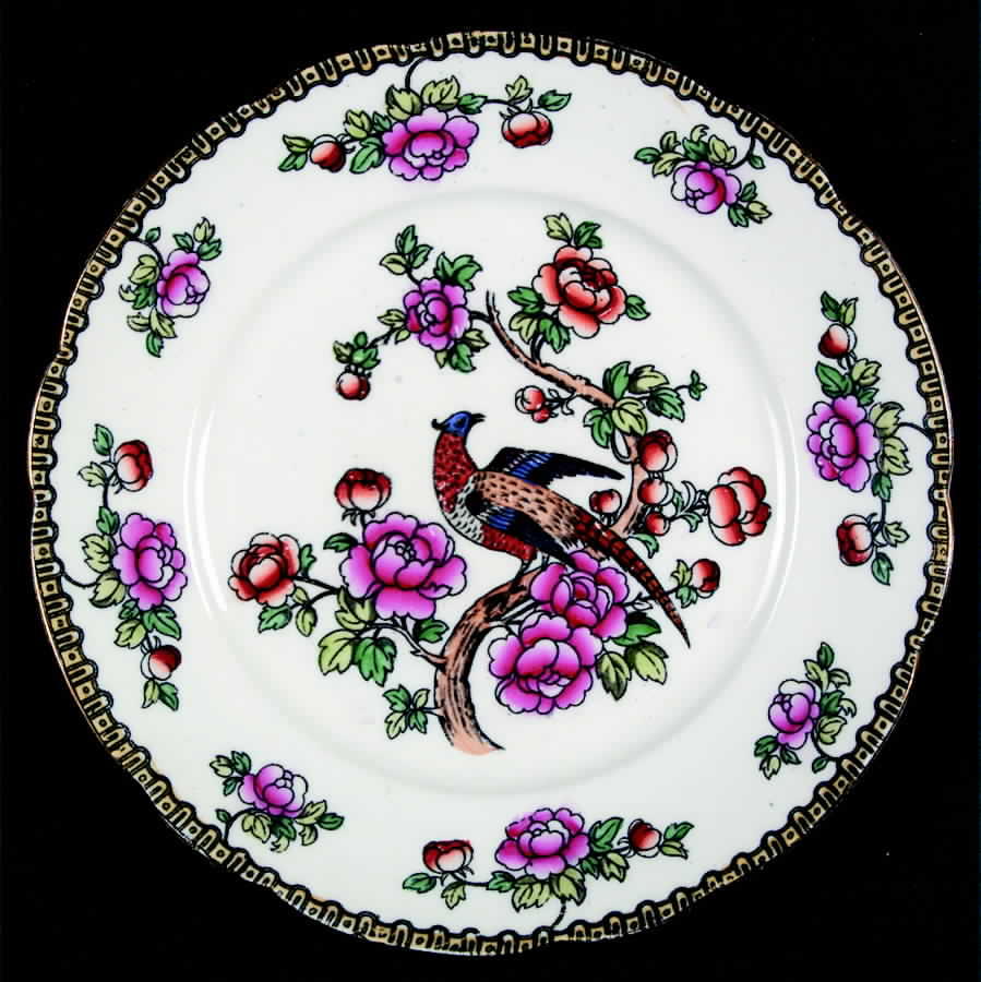 Pheasant (Scalloped) Salad Plate by F Winkle-1