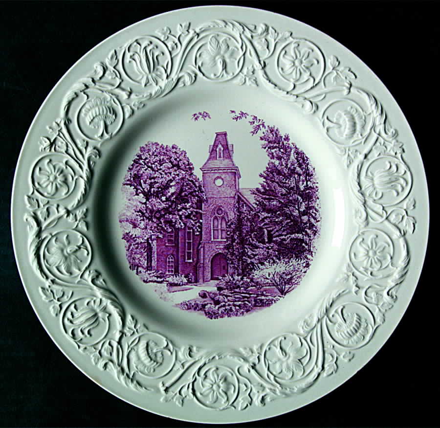 Randolph Macon College Mulberry Dinner Plate by Wedgwood-1
