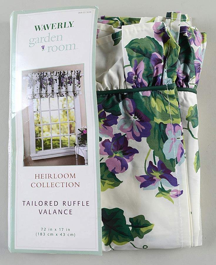 Sweet Violets 72" X 17" Valance Curtain by Waverly-1