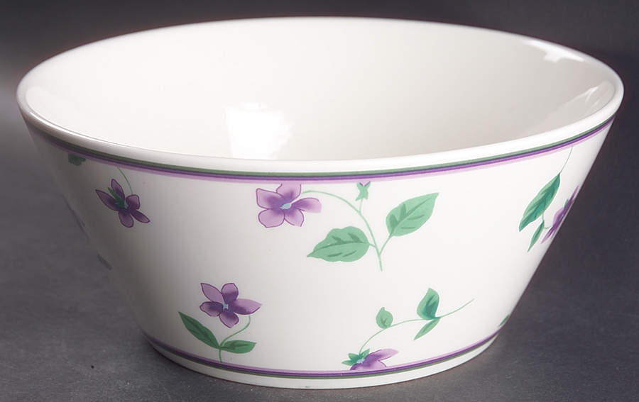 Sweet Violets 8" Round Vegetable Bowl by Waverly-1