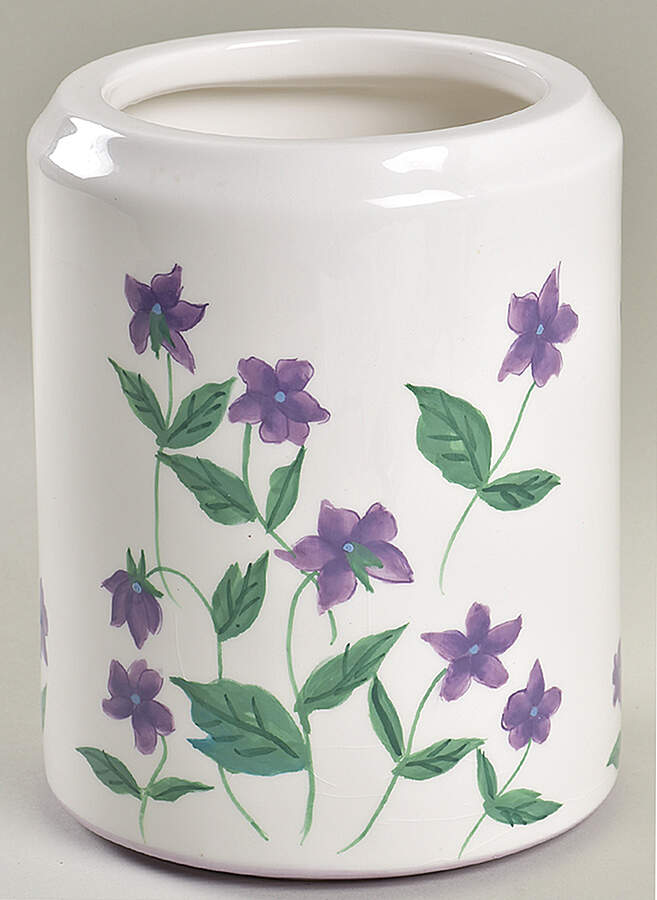 Sweet Violets Medium Canister No Lid by Waverly-1