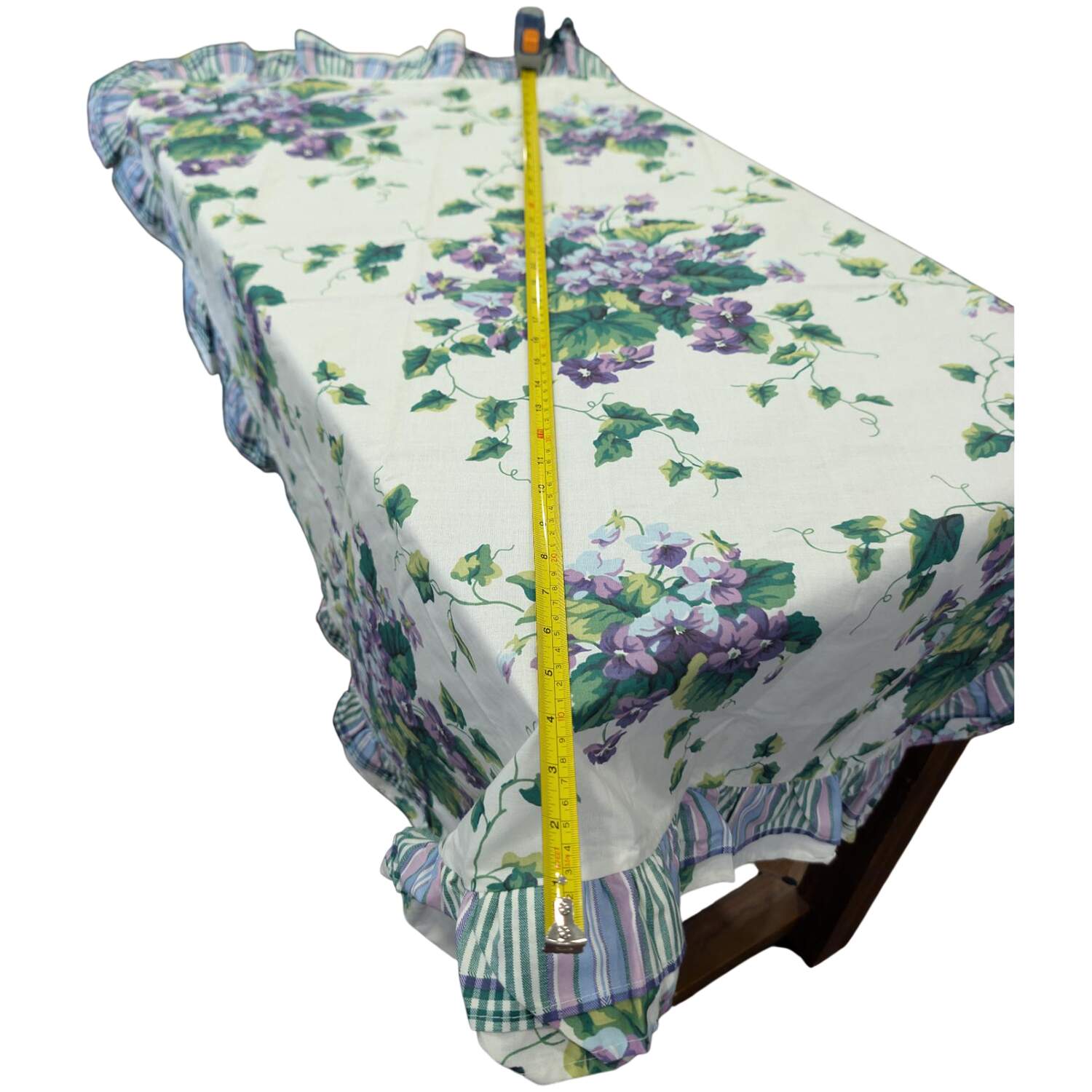 Sweet Violets 36" Square Tablecloth by Waverly-1