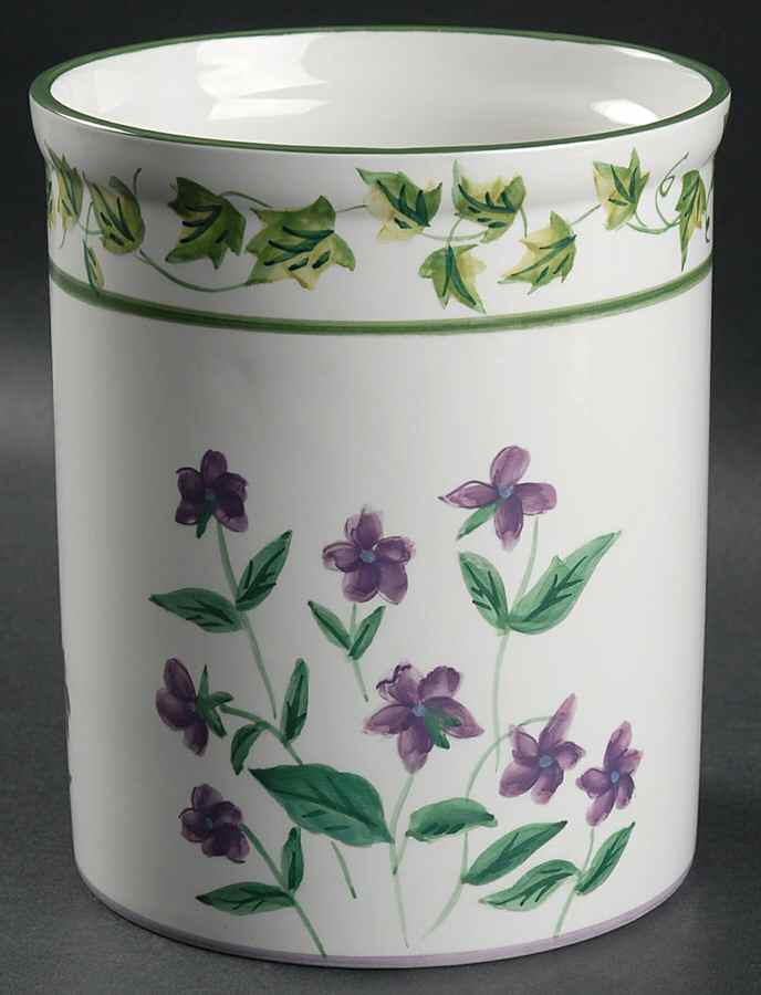 Sweet Violets Utensil Holder by Waverly-1