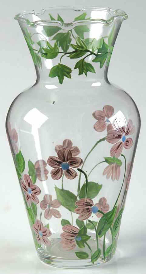 Sweet Violets 6" Glassware Vase by Waverly-1