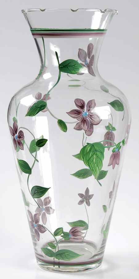 Sweet Violets 10" Glassware Vase by Waverly-1