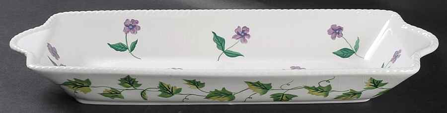 Sweet Violets 19" Bread Basket by Waverly-1
