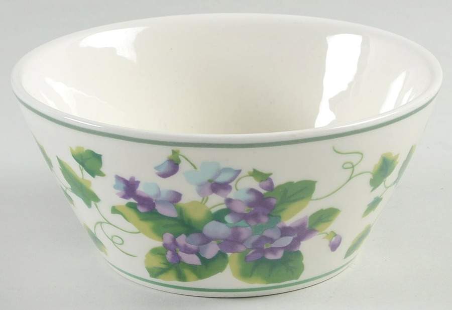Sweet Violets Soup/Cereal Bowl by Waverly-1