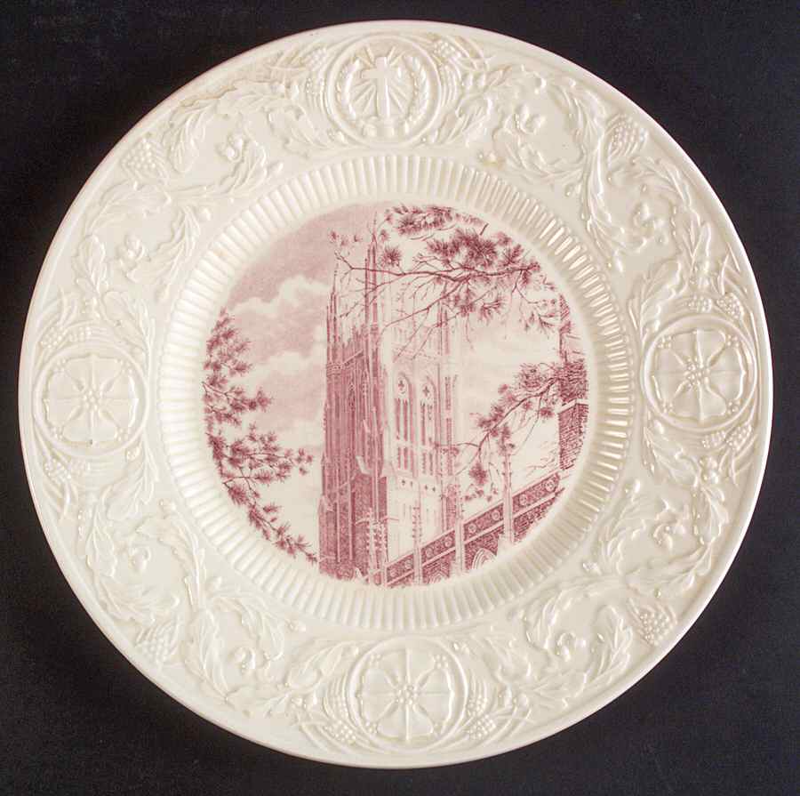Duke University Pink Dinner Plate by Wedgwood-1