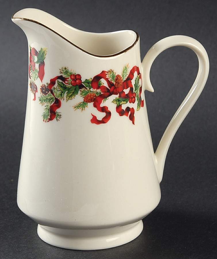 Christmas Ribbon Creamer by World Bazaars-1