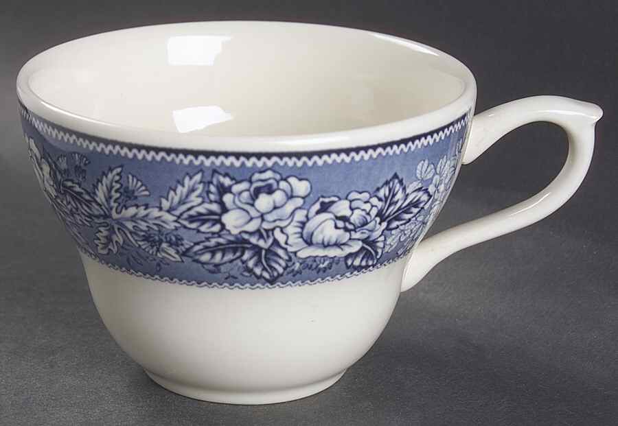 Highgrove (Blue Trim) Flat Cup by Wedgwood-1