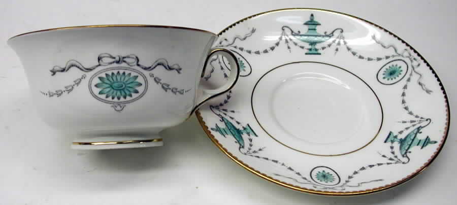 X8657 Footed Cup & Saucer Set by Wedgwood-1