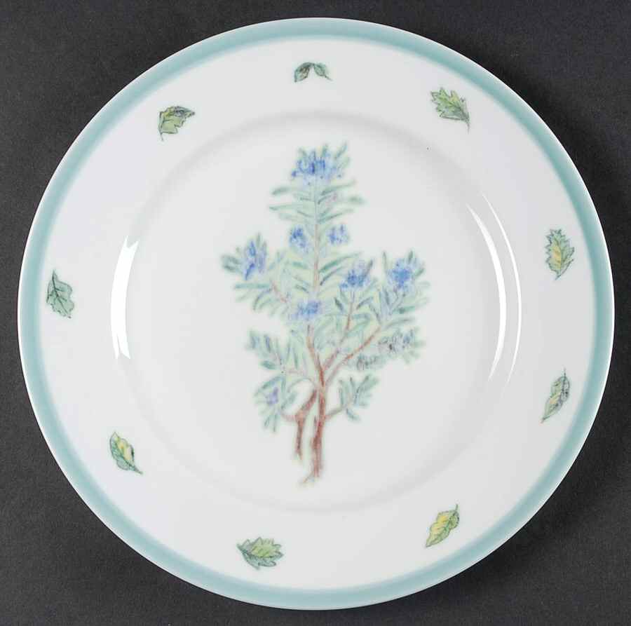Flowering Herbs Dinner Plate by Williams-Sonoma-1