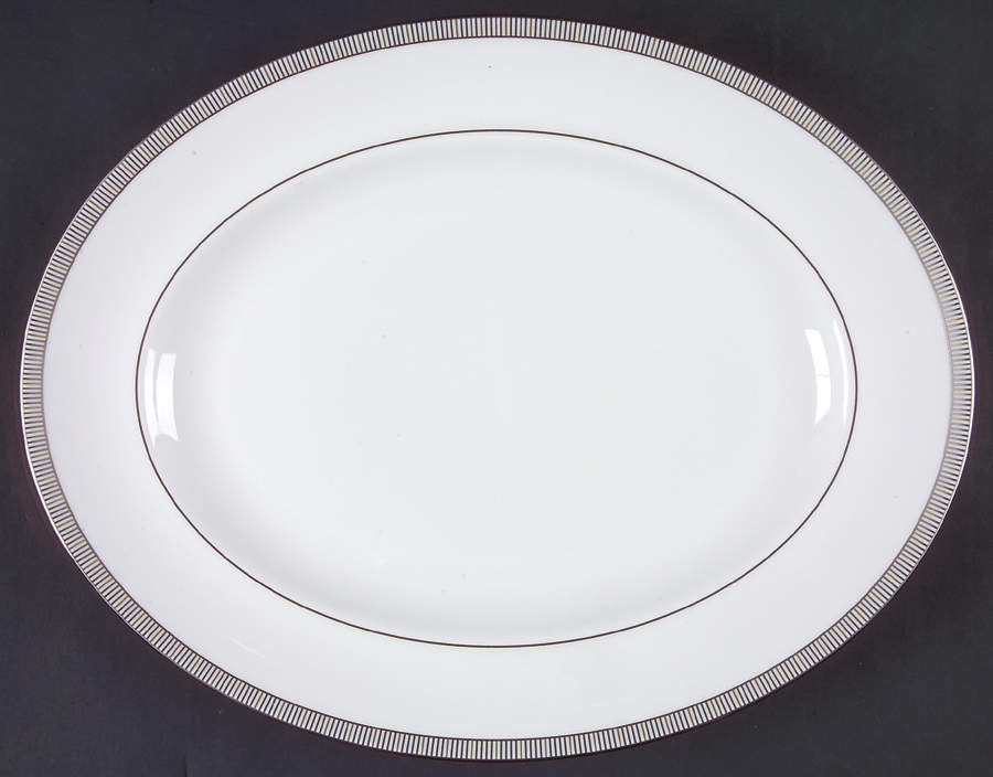 Proposal 14" Oval Serving Platter by Wedgwood-1