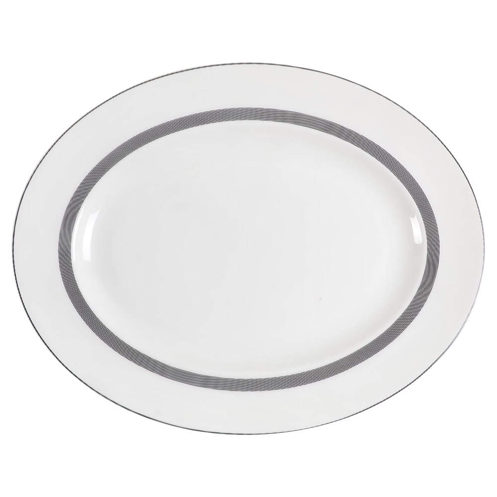 Cosmos 14" Oval Serving Platter by Wedgwood-1