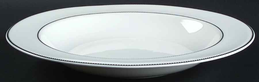Blanc Et Noir 11" Individual Pasta Bowl by Wedgwood-1