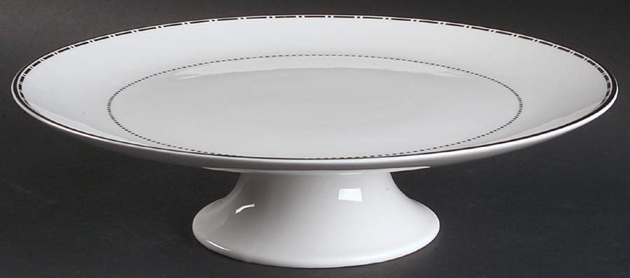 Baguette 10" Diameter Pedestal Cake Stand by Wedgwood-1