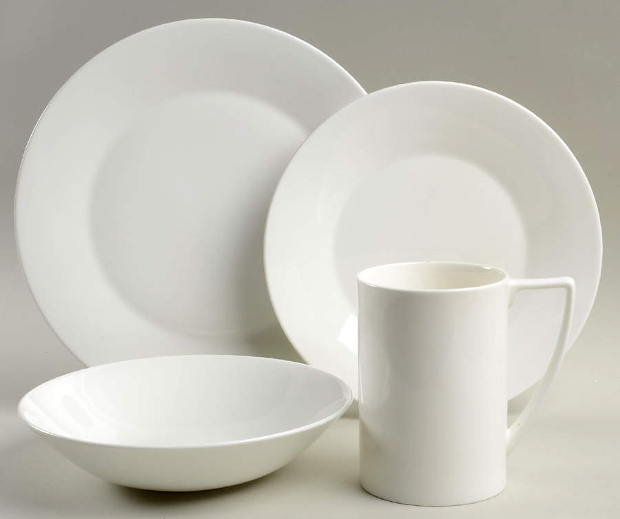 Jasper Conran (Bone, Plain) 4 Piece Place Setting by Wedgwood-1