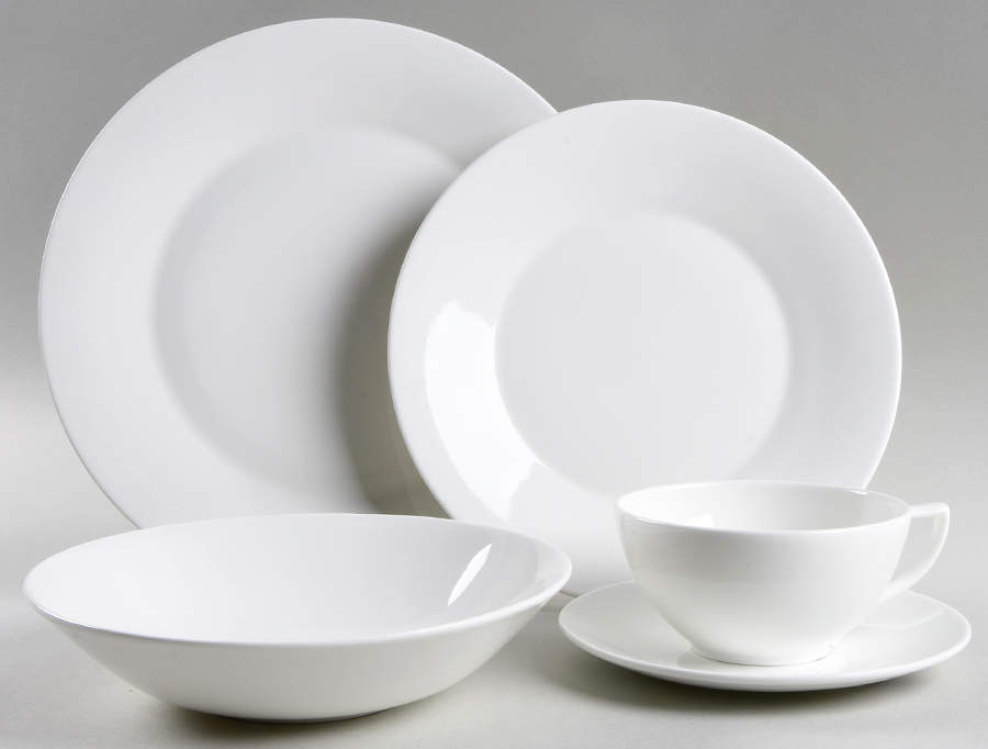 Jasper Conran (Bone, Plain) 5 Piece Place Setting by Wedgwood-1