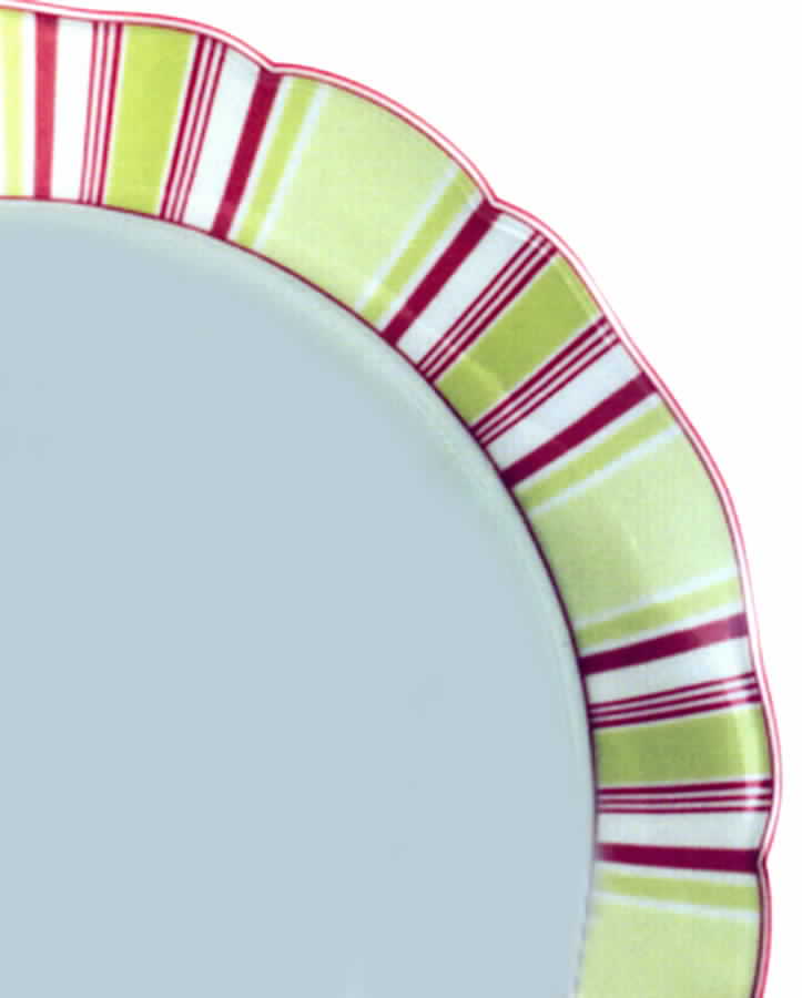 Spring Picnic Kiwi Stripe Dinner Plate by Wedgwood-1
