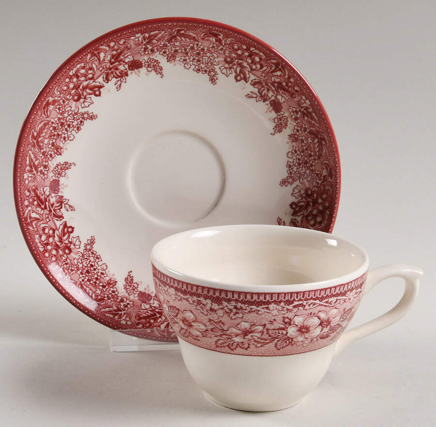 Mayfair (Williams-Sonoma) Flat Cup & Saucer Set by Wedgwood-1