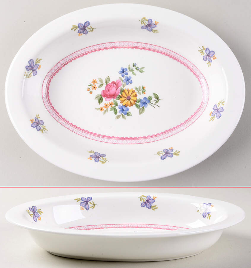 WW297 10" Oval Vegetable Bowl by Wedgwood-1