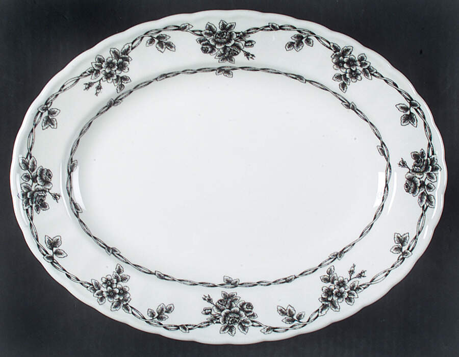 Wve1 13" Oval Serving Platter by Waverly-1