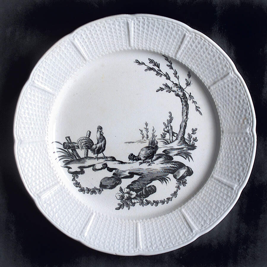 Mennecy Black Bread & Butter Plate by Wedgwood-1