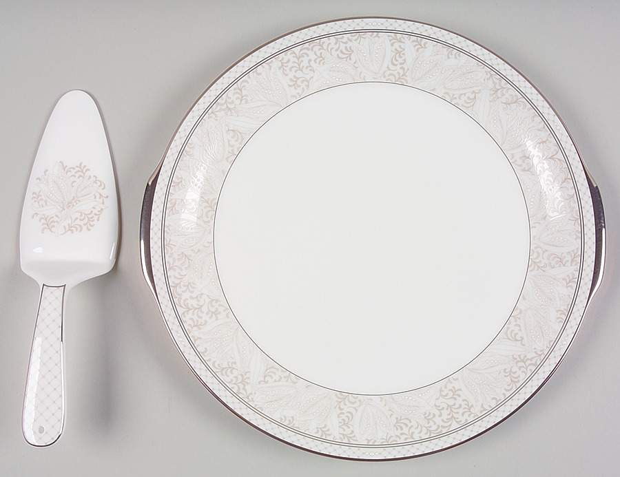 Padova Cake Plate & Server w/No Box by Waterford China-1
