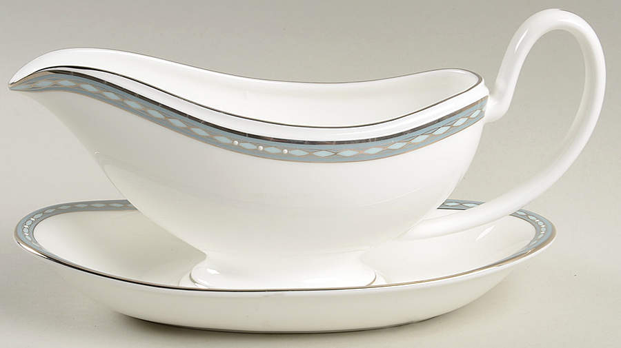 Pavia Gravy Boat & Underplate by Waterford China-1