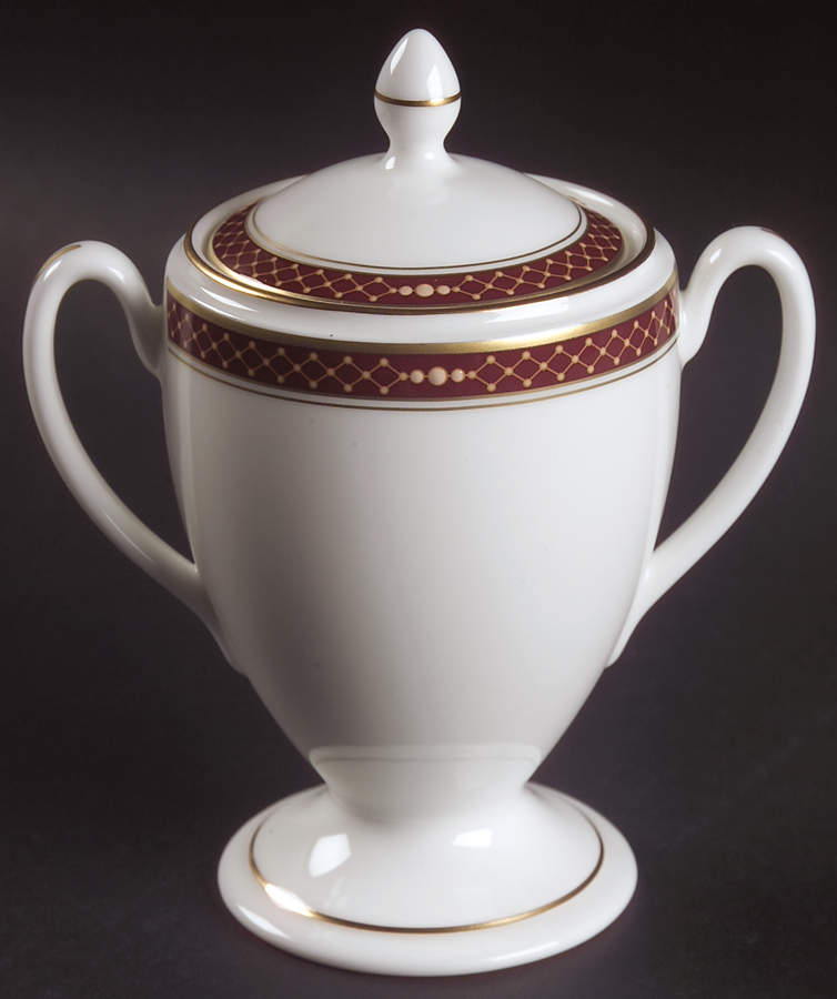 Trapani Sugar Bowl & Lid by Waterford China-1