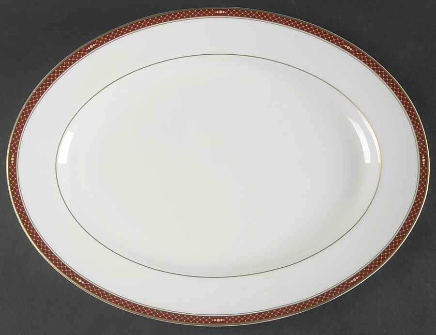 Trapani 15" Oval Serving Platter by Waterford China-1